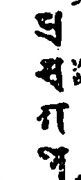 真言曼荼羅の行果に配当される梵字（底本原字図）