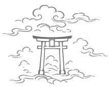 雲上の鳥居の挿絵